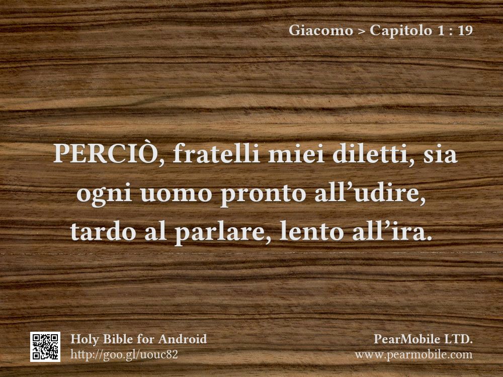 Giacomo, Capitolo 1:19